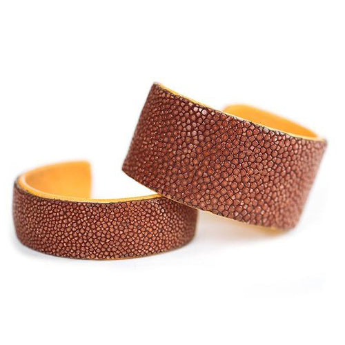 Shagreen Cuff Bracelets